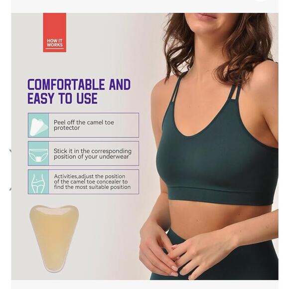 5 Pack Glue-Free Reusable Camel Toe Concealer Pads – 100% Food Grade Silicone - Picture 5 of 8